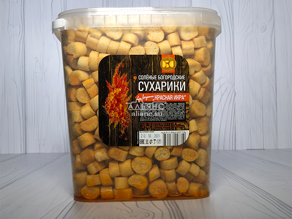 Сухарики с красной икрой в Голицино