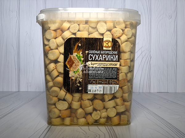Сухарики с холодцом и хреном в Голицино