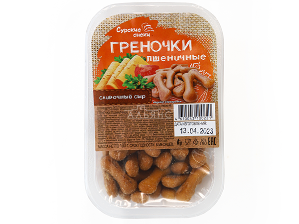 Сурские (ПШЕНИЧНЫЕ) Сливочный сыр (100 гр) в Голицино