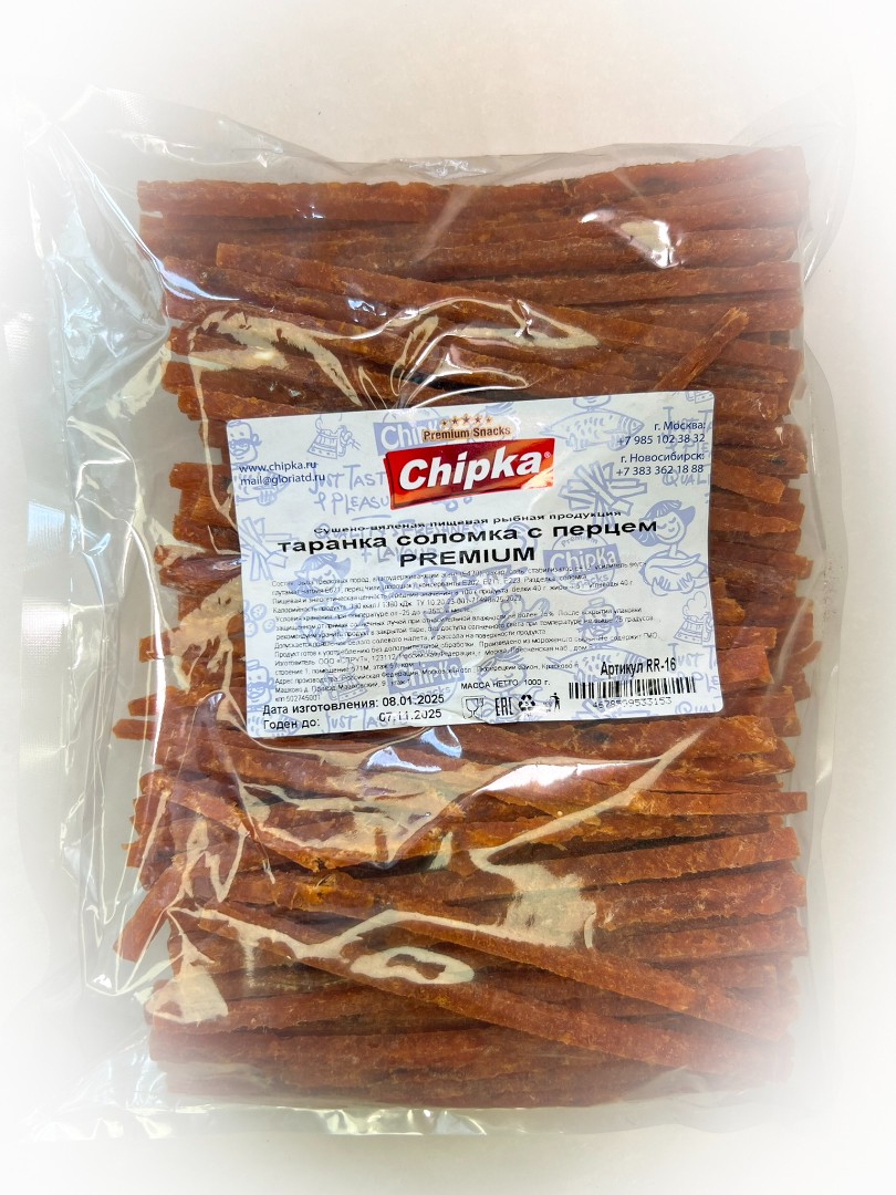 Таранка с перцем (соломка) (Chipka ПРЕМИУМ) в Голицино