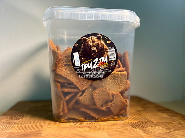 Ведро Ржаные гренки со вкусом Крылышки Барбекю (1 кг) в Голицино