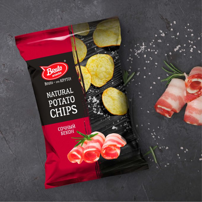 Картофель «Бруто» со вкусом бекона 70 гр. в Голицино